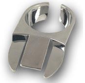 CHROME PARTY PLATE CLIP in Silver Chrome Finish