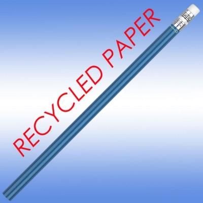 RECYCLED PAPER PENCIL in Blue
