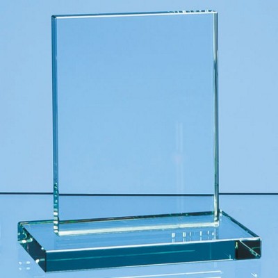 JADE GLASS SMALL RECTANGULAR AWARD
