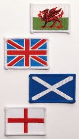EMBROIDERED FLAG BADGE