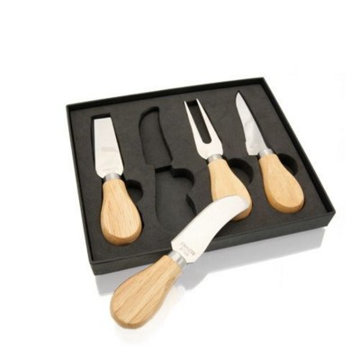 KOET SET OF 4 CHEESE KNIVES in Silver