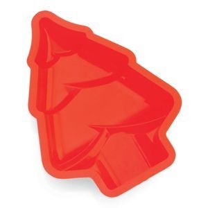 BERNA CHRISTMAS TREE DESIGN SILICON CAKE MOULD in Red