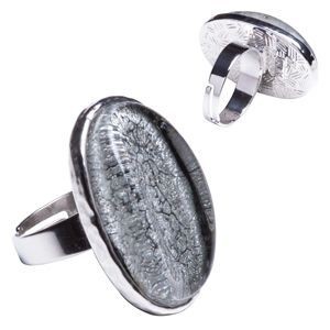 HANSOK ADJUSTABLE RING in Silver